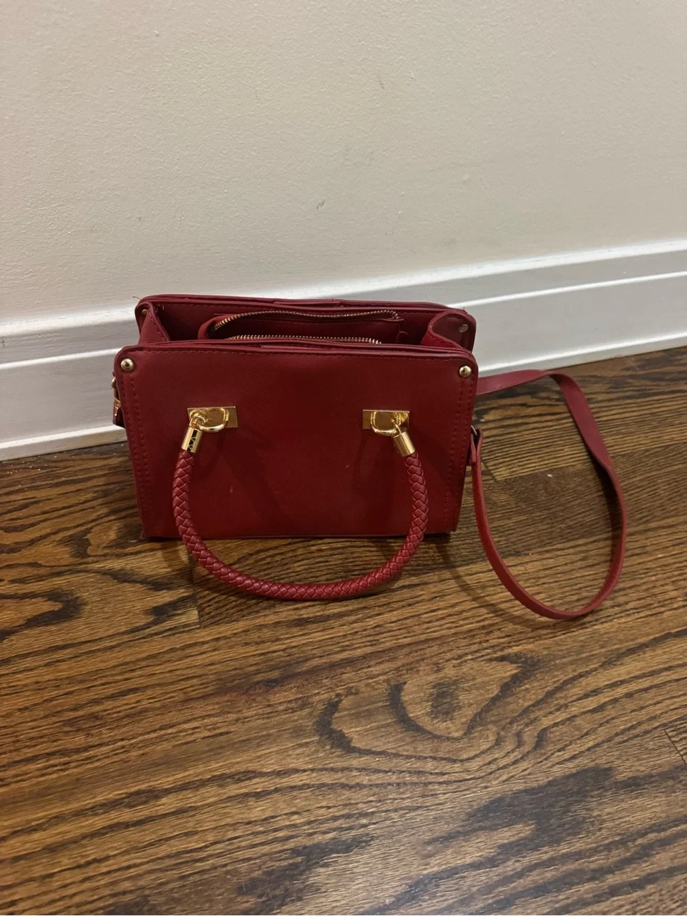 Red Bebe Hand/Shoulder Bag